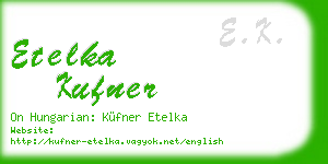 etelka kufner business card
